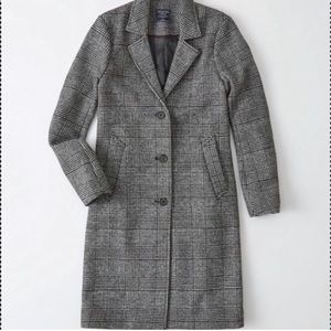 Abercrombie & Fitch Wool-Blend Dad Coat (NWT)